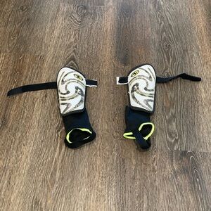 Athletic Works Black and White Shin Guards